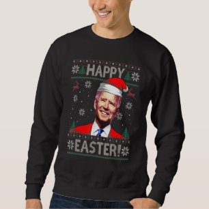 Happy Easter Cute Bunny Golden Retriever Wearing B Sweatshirt