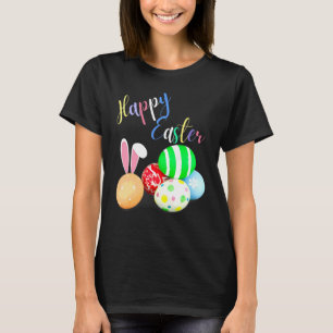 Happy Easter Cute Bunny Golden Retriever Wearing B T-Shirt