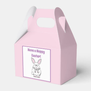 Happy Easter Cute Bunny Rabbit Cartoon Favour Box