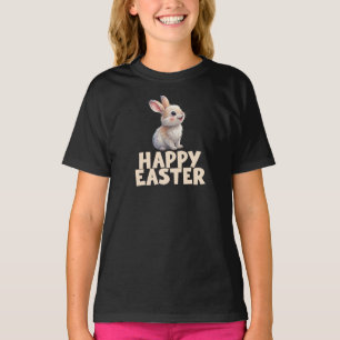 Happy Easter, Cute Bunny Rabbit T-Shirt