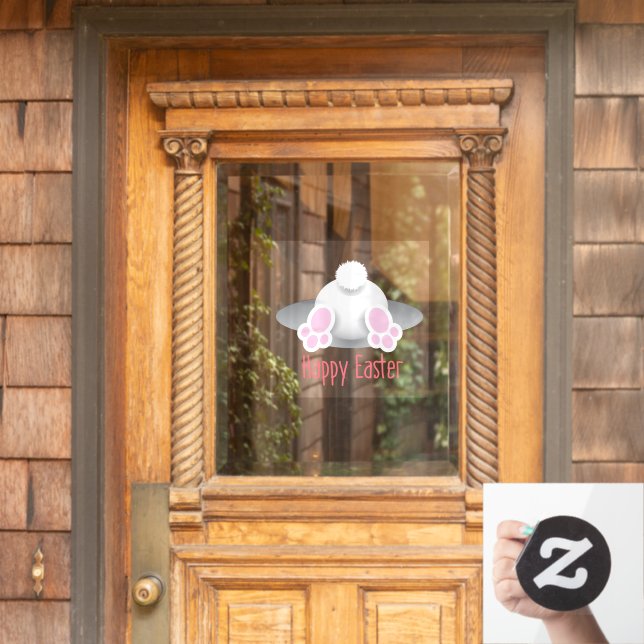 Happy Easter Cute Bunny Tail (Home Door)