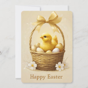 Happy Easter Cute Chick Card