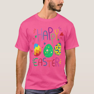 Happy easter Cute Egg Christian or Catholic Holida T-Shirt