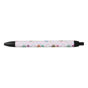 Happy Easter Cute Egg Decoration, Easter Holiday Black Ink Pen