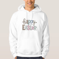 Happy Easter Cute Floral Bunny Spring Leopard
