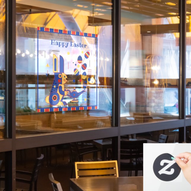 Happy Easter Cute Personalized (Restaurant Window)