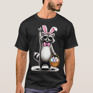 Happy Easter Cute Racoon Men Women Kids Boys T-Shirt