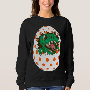 Happy Easter Cute Rex Boys Egg Hunt easter for kid Sweatshirt