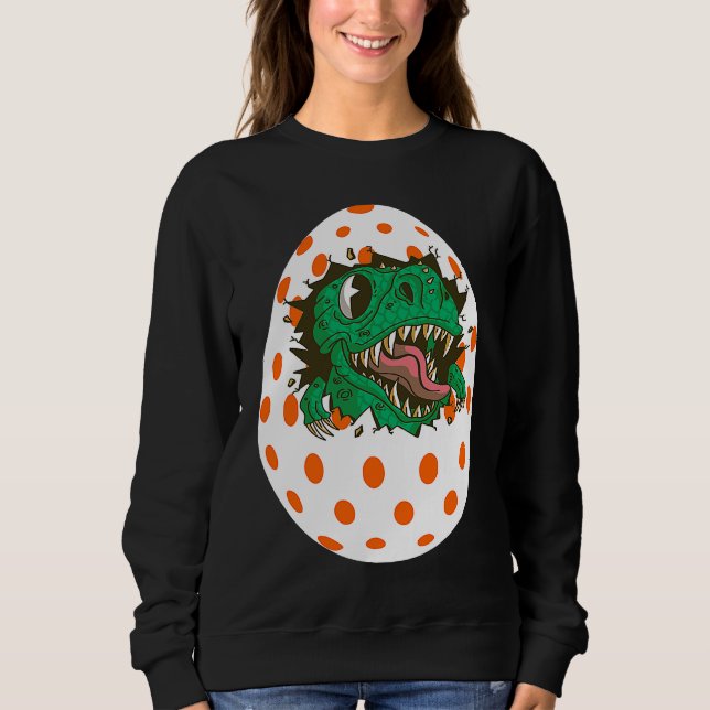 Happy Easter Cute Rex Boys Egg Hunt easter for kid Sweatshirt (Front)