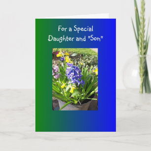 Happy Easter Daughter And Son-in-Law Card Hyacinth