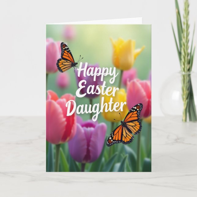 Happy Easter Daughter Art Card (Front)