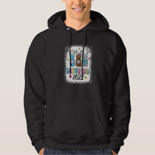 Happy Easter Day 2022 Easter Bunny Costume Adult M Hoodie