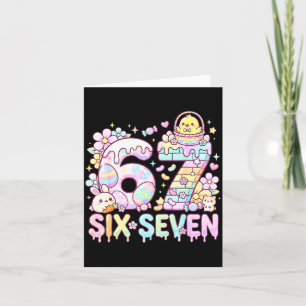 Happy Easter Day 67 Bunny Six Seven Easter Eggs 6 Card