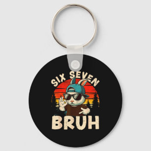 Happy Easter Day 67 Six Seven Bruh Dabbing Bunny S Key Ring