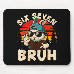 Happy Easter Day 67 Six Seven Bruh Dabbing Bunny S Mouse Pad