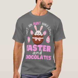 Happy Easter Day Aunt Easter Egg and Bunnies Fan E T-Shirt