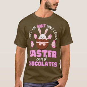 Happy Easter Day Aunt Easter Egg and Bunnies Fan E T-Shirt