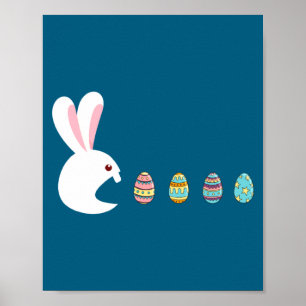 Happy Easter Day Bunny Egg Boys Girls Kids Easter  Poster