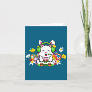 Happy Easter Day Bunny Egg Boys Girls Kids Gamer _ Card