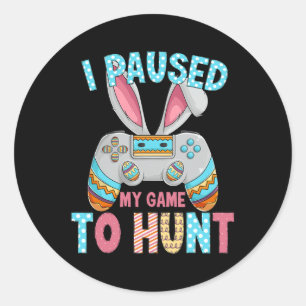 Happy Easter Day Bunny Egg Fun Teen Boys Men Kids Classic Round Sticker