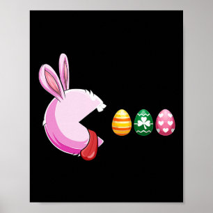 Happy Easter Day Bunny Egg Funny Boys Girls Kids E Poster