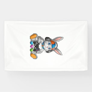 Happy Easter Day Bunny Egg Funny Boys Girls Kids G Banner