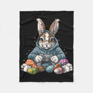 Happy Easter Day Bunny Egg Funny Boys Girls Kids G Fleece Blanket