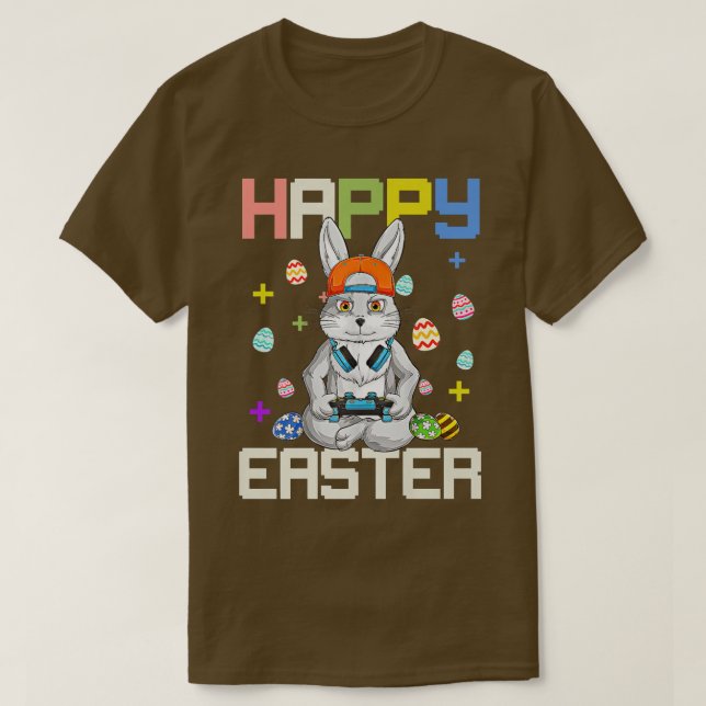 Happy Easter Day Bunny Egg Funny Boys Girls Kids G T-Shirt (Design Front)