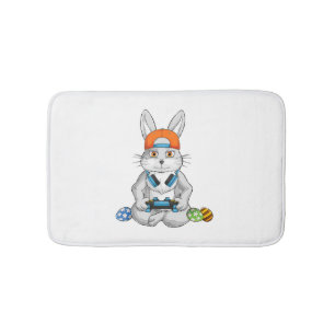 Happy Easter Day Bunny Egg Gamer Bath Mat