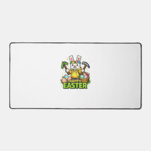 Happy Easter Day Bunny Egg Gamer Video Game Kids M Desk Mat