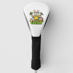 Happy Easter Day Bunny Egg Gamer Video Game Kids M Golf Head Cover
