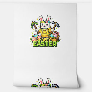 Happy Easter Day Bunny Egg Gamer Video Game Kids M Wallpaper