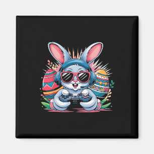 Happy Easter Day Bunny Egg Video Game Gamer Boys K Magnet