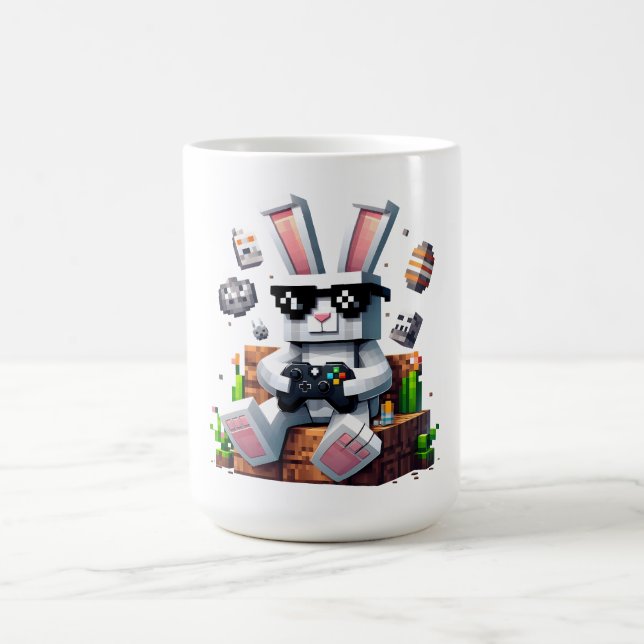 Happy Easter Day Bunny Egg Video Gamer Easter Day Coffee Mug (Center)