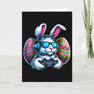 Happy Easter Day Bunny Egg Video Gaming Game Kids Card