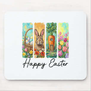 Happy Easter Day Bunny Eggs Sket Egg Hunt Funny  Mouse Pad