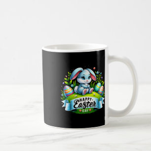 Happy Easter Day Bunny Funny Matching Easter 2024 Coffee Mug