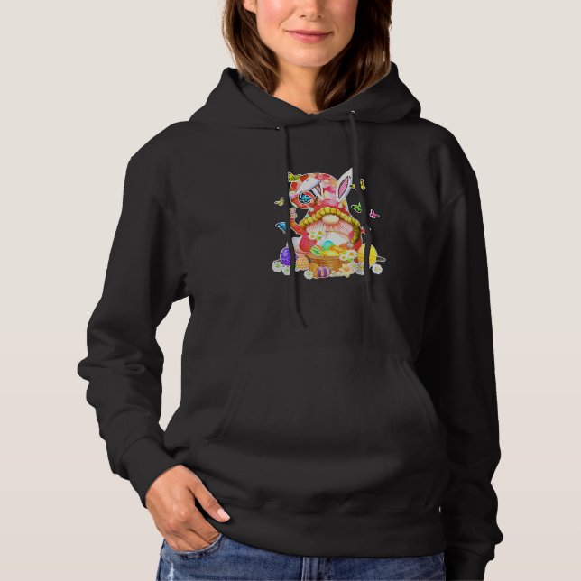 Happy Easter Day Bunny Gnome Easter Egg Hunting An Hoodie (Front)