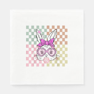 Happy Easter Day Bunny Rabbit For Women Kids Napkin