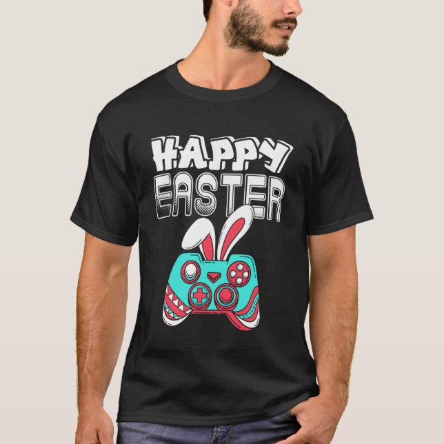 Happy Easter Day Bunny Video Gamer Funny Pullover  (Front)