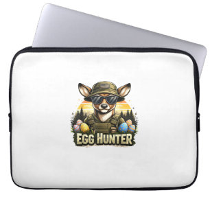 Happy Easter Day Camo Funny Hunting Boys Men Easte Laptop Sleeve