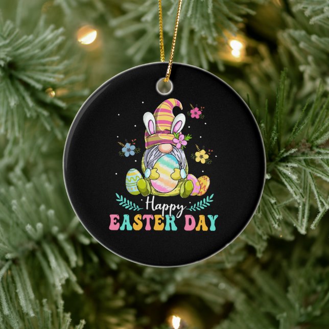 Happy Easter Day Ceramic Tree Decoration (Tree)