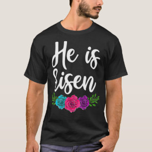 Happy Easter Day Christian , He Is Risen Women Flo T-Shirt