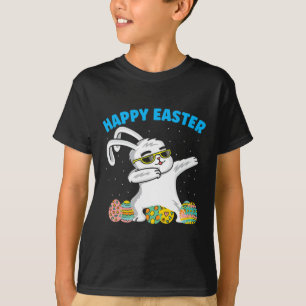 Happy Easter Day Colourful Egg Bunny Rabbit Ear Cu T-Shirt