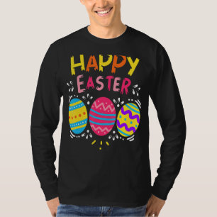 Happy Easter Day Colourful Egg Hunting Cute T-Shirt