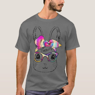 Happy Easter Day Cute Bunny Rabbit Face Tie Dye Gl T-Shirt