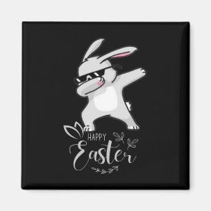 Happy Easter Day Cute Dubbing Bunny Rabbit Funny D Magnet