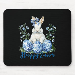 Happy Easter Day Cute Egg Bunny Celebrate Women Ki Mouse Pad