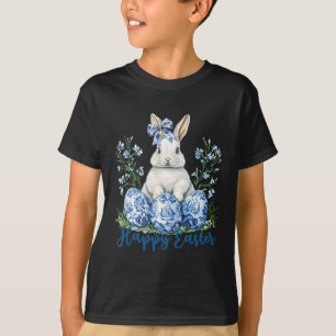 Happy Easter Day Cute Egg Bunny Celebrate Women Ki T-Shirt
