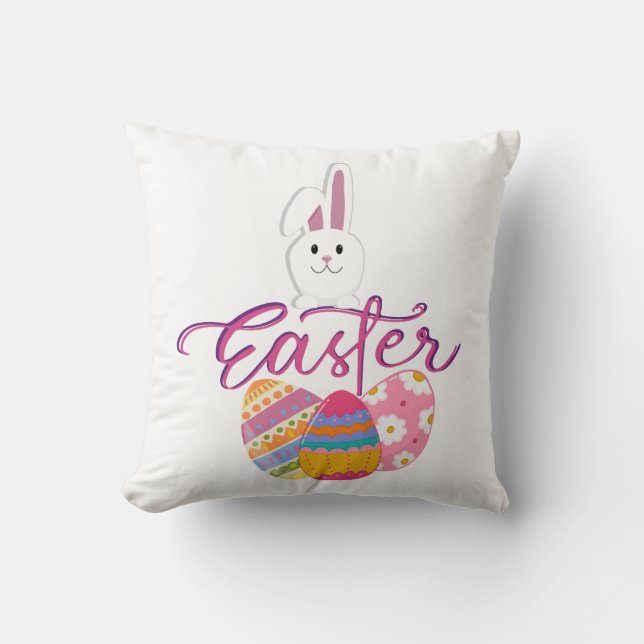 HAPPY EASTER DAY DESIGN CUSHION (Front)